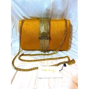 Gold and Silver Crossbody Bag with Chain Strap